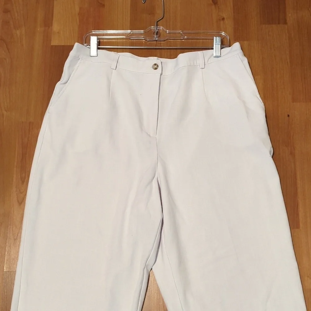 Koret White Pants Size 16 Work Or Summer Stretch - Picture 9 of 14